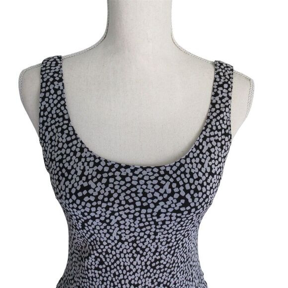 Black and White Tiered Maxi Dress from Black Label by Evan Picone Size 4 - Picture 3 of 13